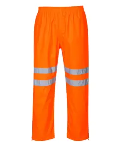 Portwest RT61 Hi-Vis Breathable Rain Trousers in Orange