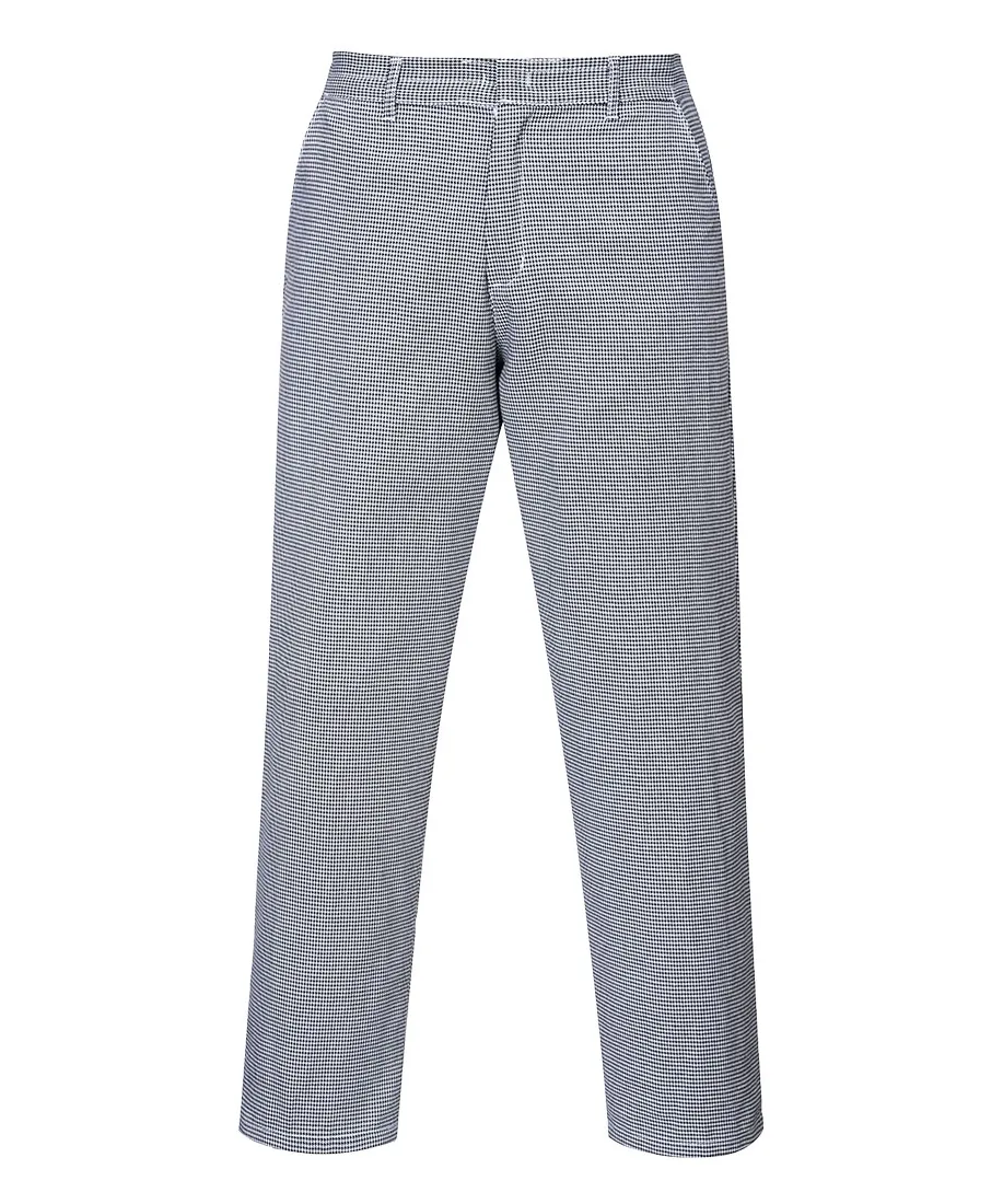 Portwest S068 Harrow Chefs Trousers in Houndstooth