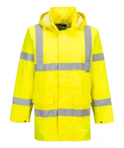 Portwest S160 Hi-Vis Rain Lite Traffic Jacket in Yellow
