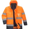 Portwest S162 Hi-Vis 3-in-1 Contrast Lite Jacket in Orange/Navy
