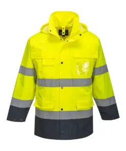 Portwest S162 Hi-Vis 3-in-1 Contrast Lite Jacket in Yellow/Navy