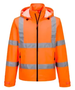 Portwest S164 Hi-Vis Lightweight Packable Jacket in Orange