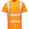 Portwest S170 Hi-Vis Cotton Comfort T-Shirt Short Sleeve in Orange