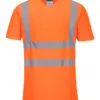 Portwest S179 Hi-Vis Cotton Comfort Mesh Insert T-Shirt Short Sleeve in Orange