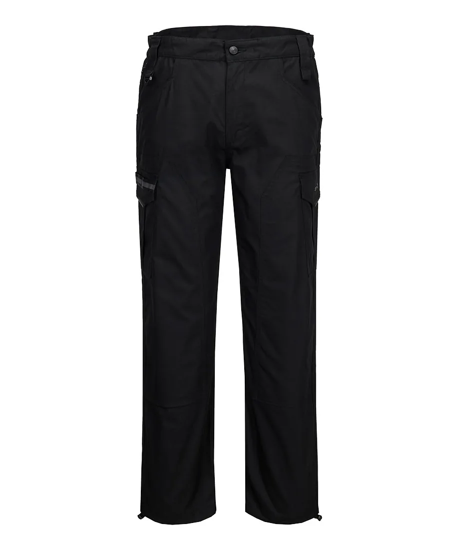 Portwest S227 Ripstop Combat Trousers in Black