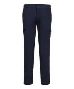 Portwest S231 Stretch Slim Fit Combat Trousers in Navy