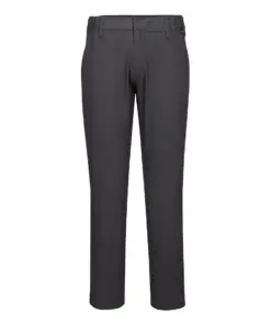 Portwest S232 Stretch Slim Chino Trousers in Metal Grey