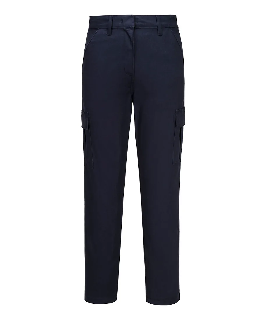 Portwest S233 Women's Stretch Cargo Trousers in Navy