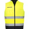 Portwest S267 Hi-Vis Contrast Bodywarmer in Yellow/Navy