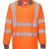 Portwest S277 Hi-Vis Polo Shirt Long Sleeve in Orange