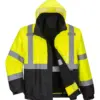 Portwest S365 Hi-Vis 3-in-1 Contrast Premium Bomber Jacket in Yellow/Black