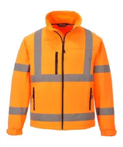 Portwest S424 Hi-Vis Classic Softshell (3L) in Orange