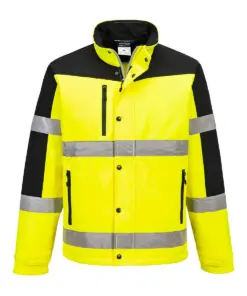 Portwest S429 Hi-Vis Contrast Softshell (3L) in Yellow