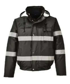 Portwest S434 Iona Winter Bomber Jacket in Black