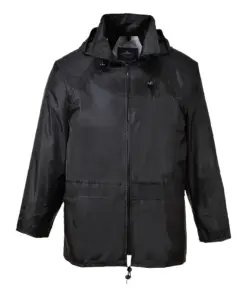 Portwest S440 Classic Rain Jacket in Black