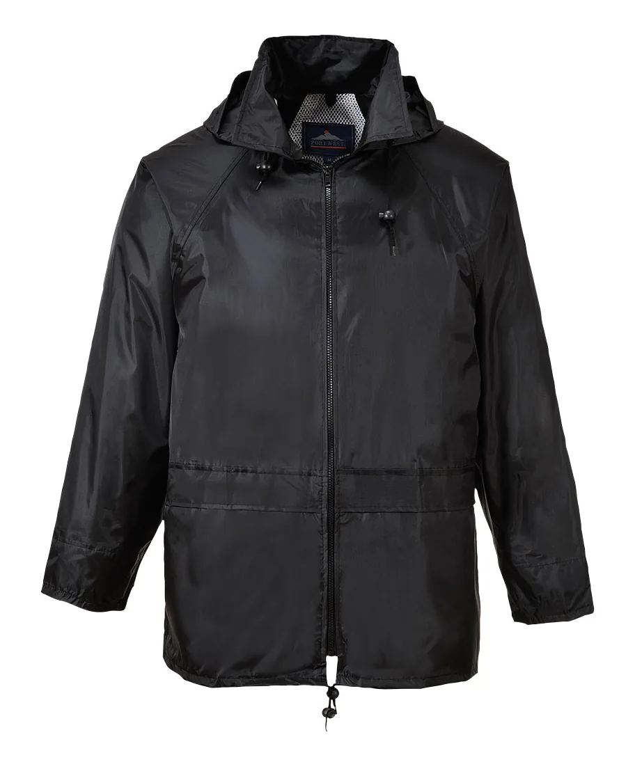 Portwest S440 Classic Rain Jacket in Black