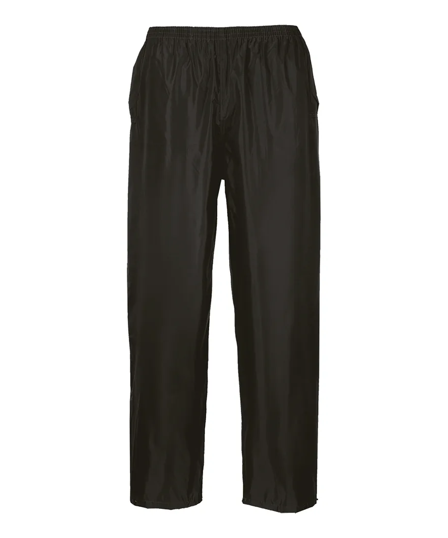 Portwest S441 Classic Rain Trousers in Black