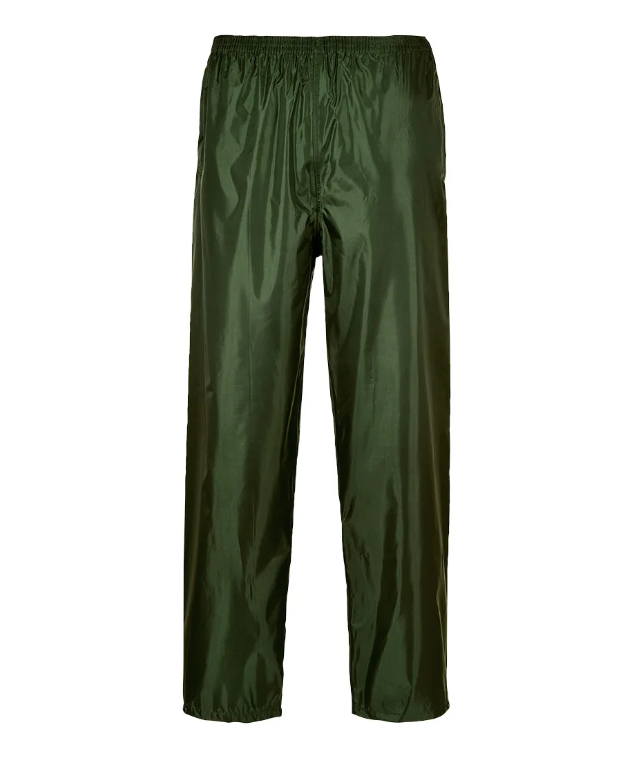 Portwest S441 Classic Rain Trousers in Olive Green