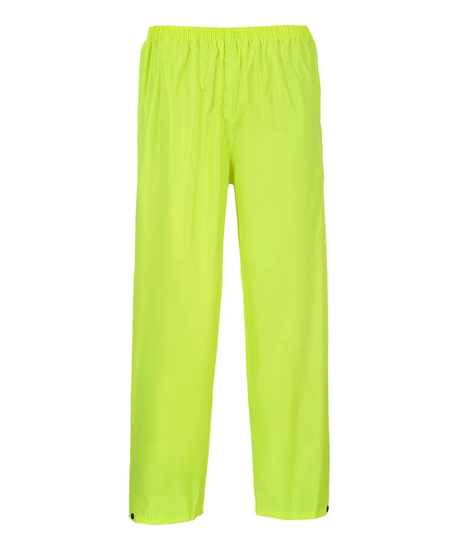 Portwest S441 Classic Rain Trousers in Yellow