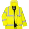 Portwest S461 Hi-Vis Breathable Winter Traffic Jacket in Yellow