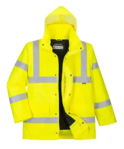 Portwest S461 Hi-Vis Breathable Winter Traffic Jacket in Yellow