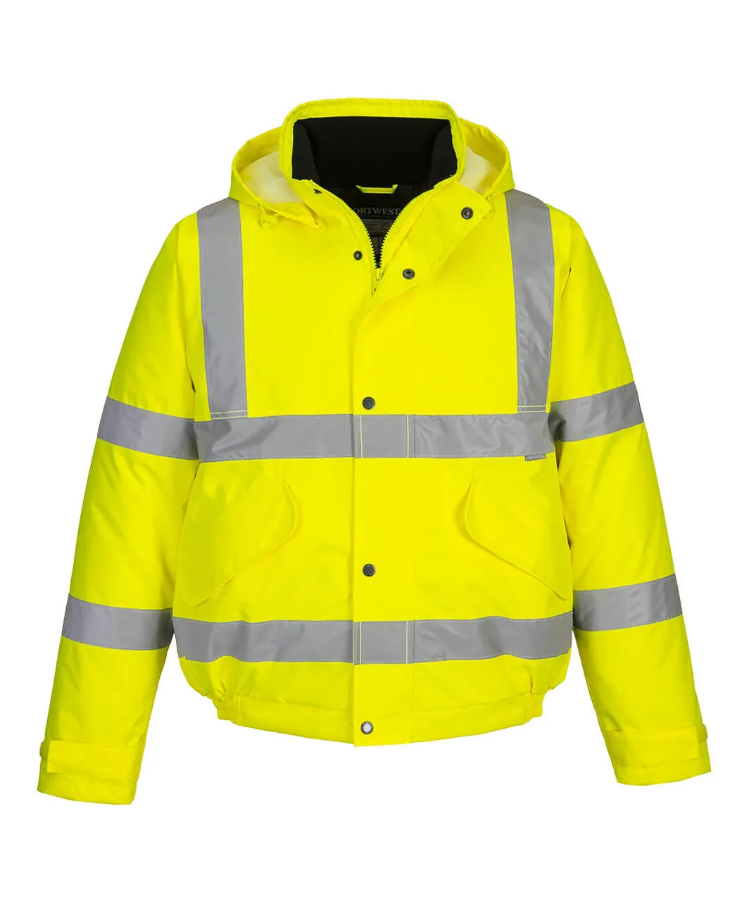 Portwest S463 Hi-Vis Winter Bomber Jacket in Yellow