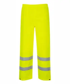 Portwest S480 Hi-Vis Rain Traffic Trousers in Yellow