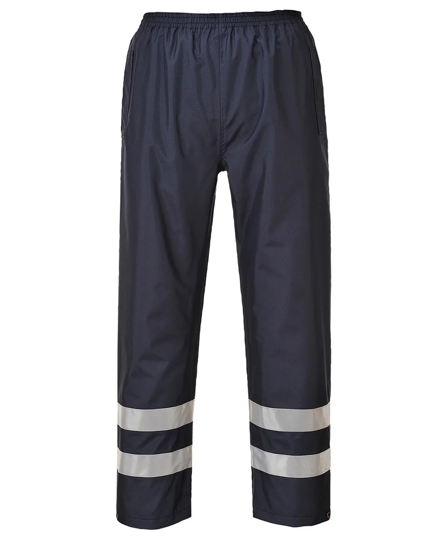 Portwest S481 Iona Lite Rain Trousers in Navy