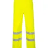 Portwest S487 Hi-Vis Breathable Rain Trousers in Yellow
