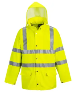 Portwest S491 Sealtex Ultra Hi-Vis Rain Jacket in Yellow