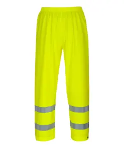 Portwest S493 Sealtex Ultra Hi-Vis Rain Trousers in Yellow