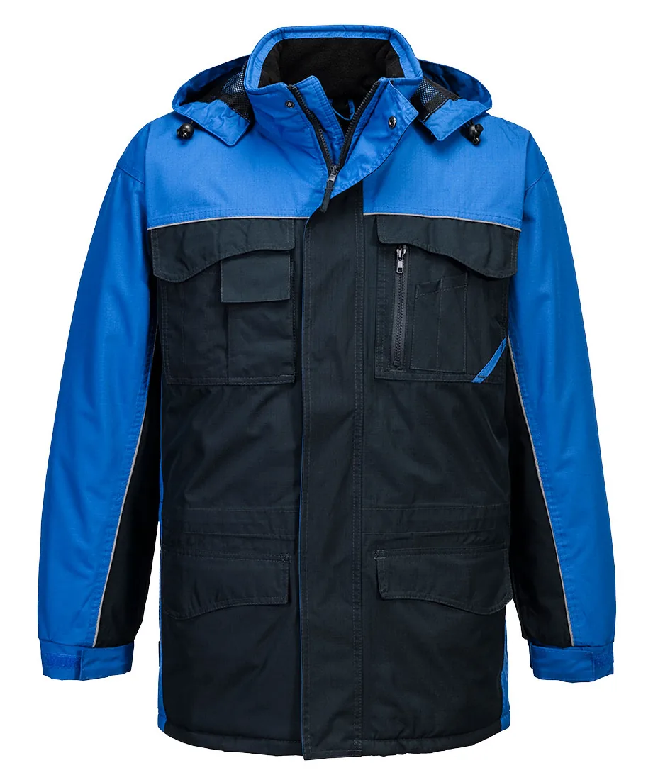 Portwest S562 Ripstop Winter Jacket in Navy/Royal
