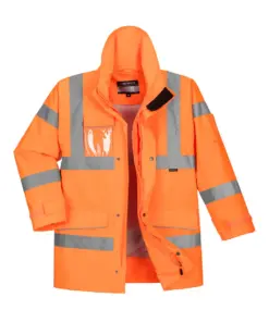 Portwest S590 Hi-Vis Extreme Rain Jacket in Orange
