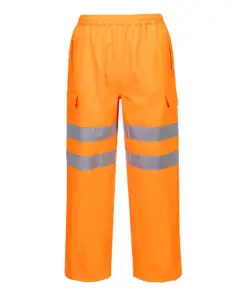 Portwest S595 Hi-Vis Extreme Rain Trousers (3L) in Orange