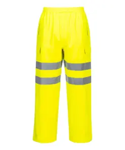 Portwest S595 Hi-Vis Extreme Rain Trousers (3L) in Yellow