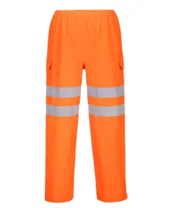 Portwest S597 Hi-Vis Extreme Rain Trousers in Orange
