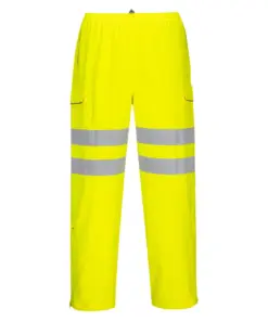 Portwest S597 Hi-Vis Extreme Rain Trousers in Yellow