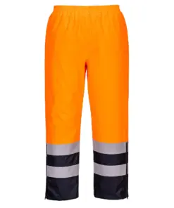 Portwest S598 Hi-Vis Winter Trousers in Orange/Navy