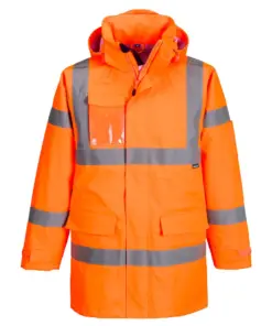 Portwest S599 Hi-Vis Extreme Rain Jacket (3L) in Orange