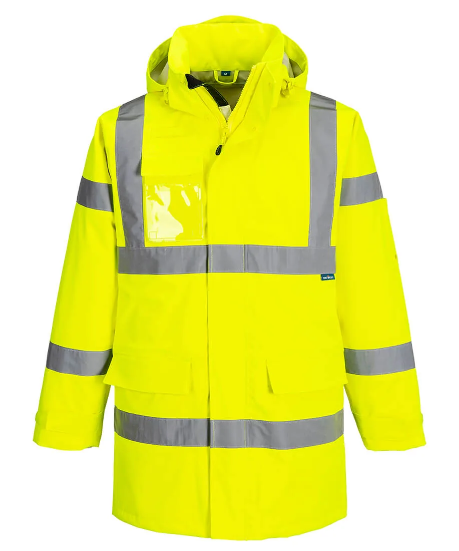 Portwest S599 Hi-Vis Extreme Rain Jacket (3L) in Yellow