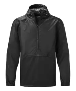 Portwest S603 Packable Overhead Rain Jacket in Black