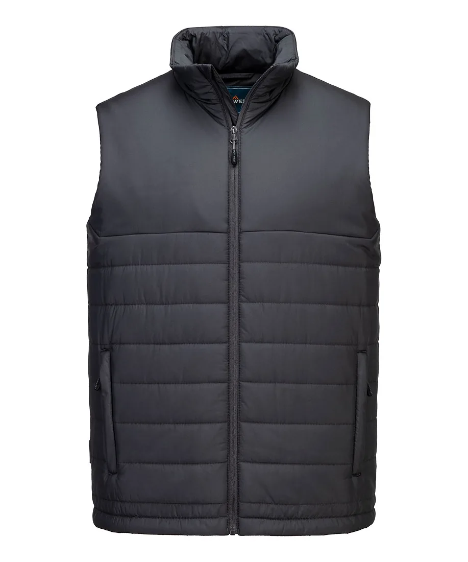 Portwest S606 Professional Insulated Baffle Gilet in Metal Grey