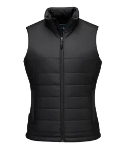 Portwest S607 Professional Women's Insulated Baffle Gilet in Black