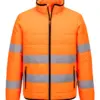 Portwest S617 Hi-Vis Baffle Jacket in Orange/Black