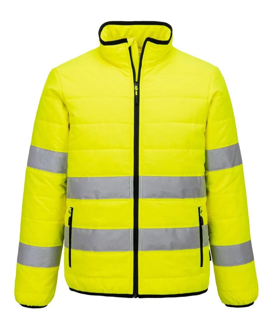 Portwest S617 Hi-Vis Baffle Jacket in Yellow/Black