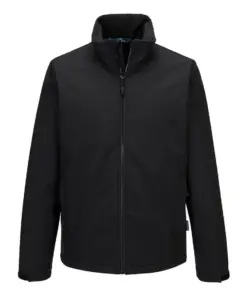 Portwest S647 Heated Softshell Jacket (3L) in Black