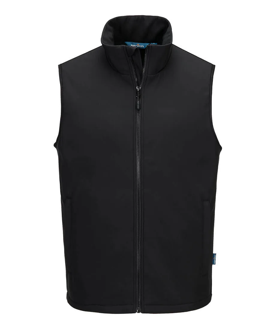 Portwest S649 Heated Softshell Gilet (2L) in Black