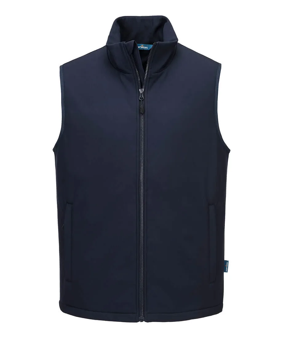 Portwest S649 Heated Softshell Gilet (2L) in Navy