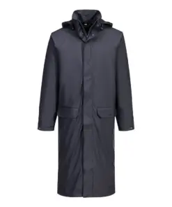 Portwest S658 Flexatex Chem Long Coat in Navy