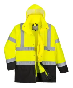 Portwest S768 Hi-Vis 5-in-1 Contrast Executive Jacket in Yellow/Black